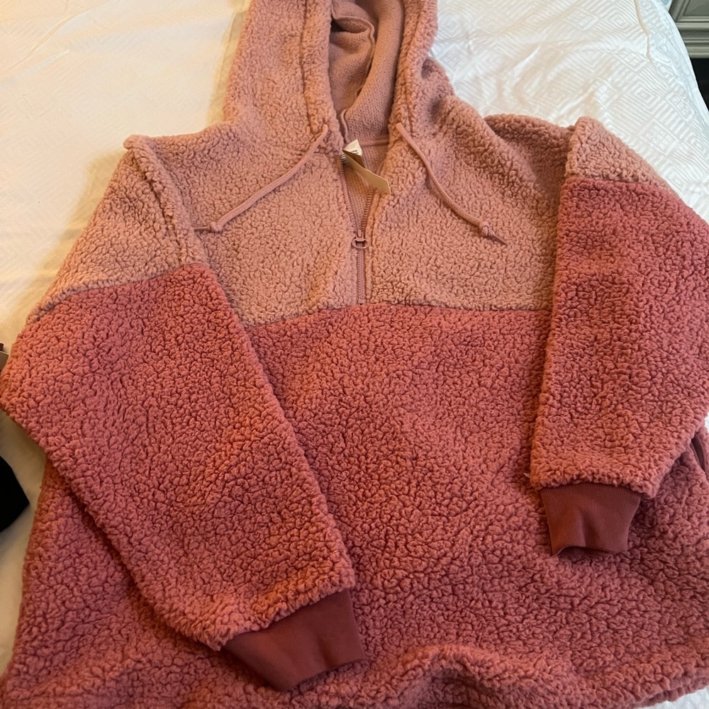 PINK Victoria's Secret Blush Sherpa Jacket (pink)
